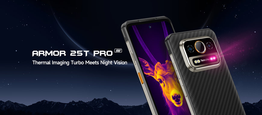 Компания Ulefone представляет смартфон Armor 25T Pro: 5G-смартфон в защищенном корпусе с передовой системой тепловизора и камерой ночного видения